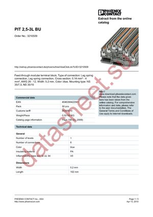 3210509 datasheet  